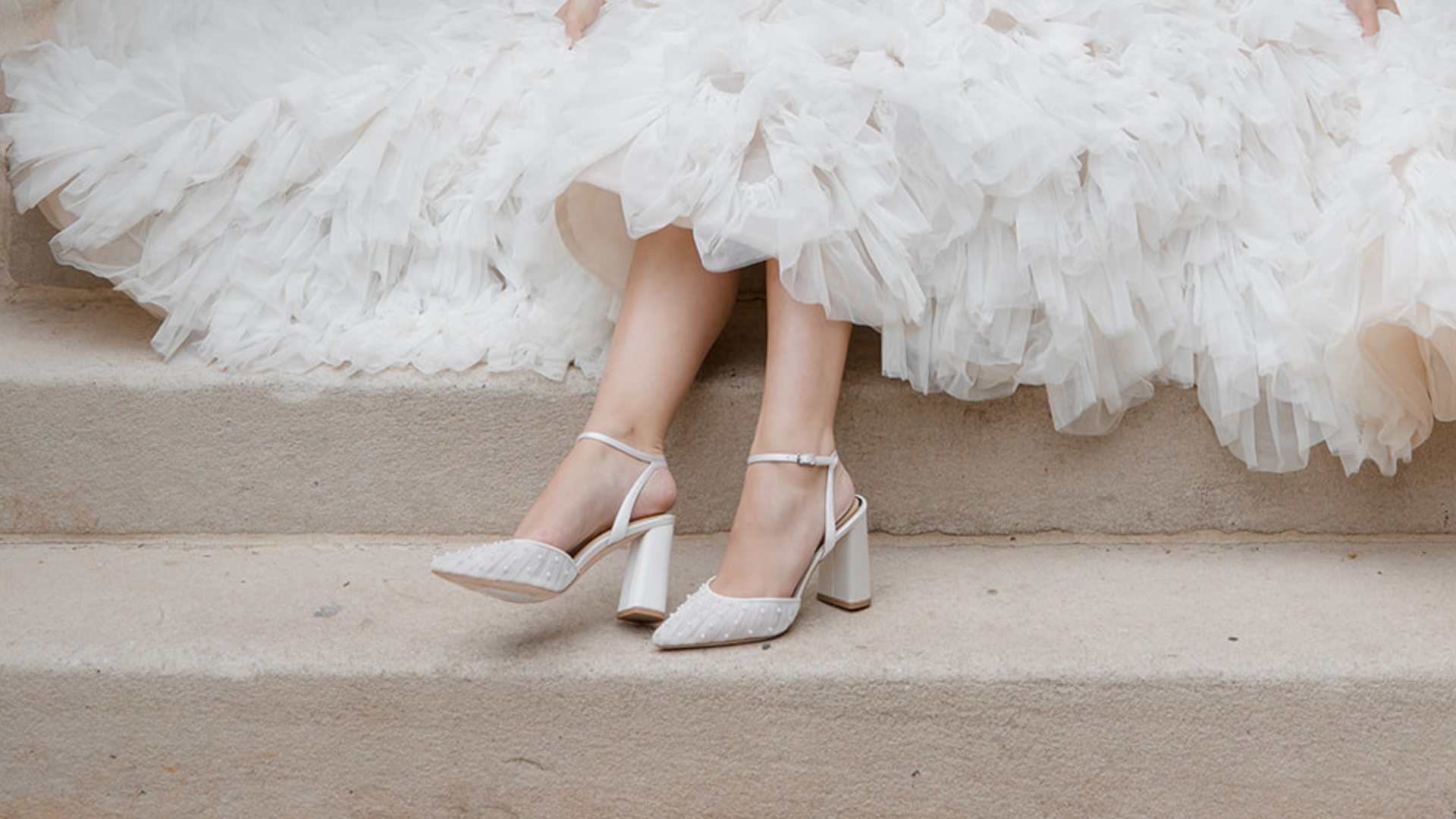 BLOCK HEEL WEDDING SHOES