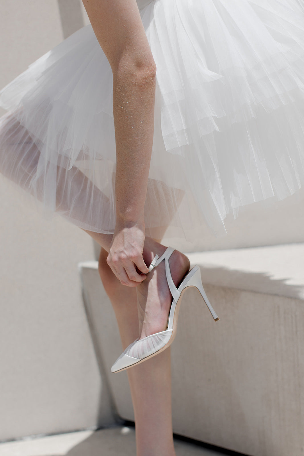 OUTLET - Chantelle Tulle - White - Size 8