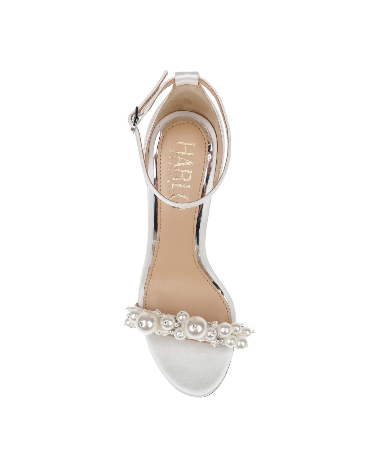Charlotte - White Statement Pearl Block Heel