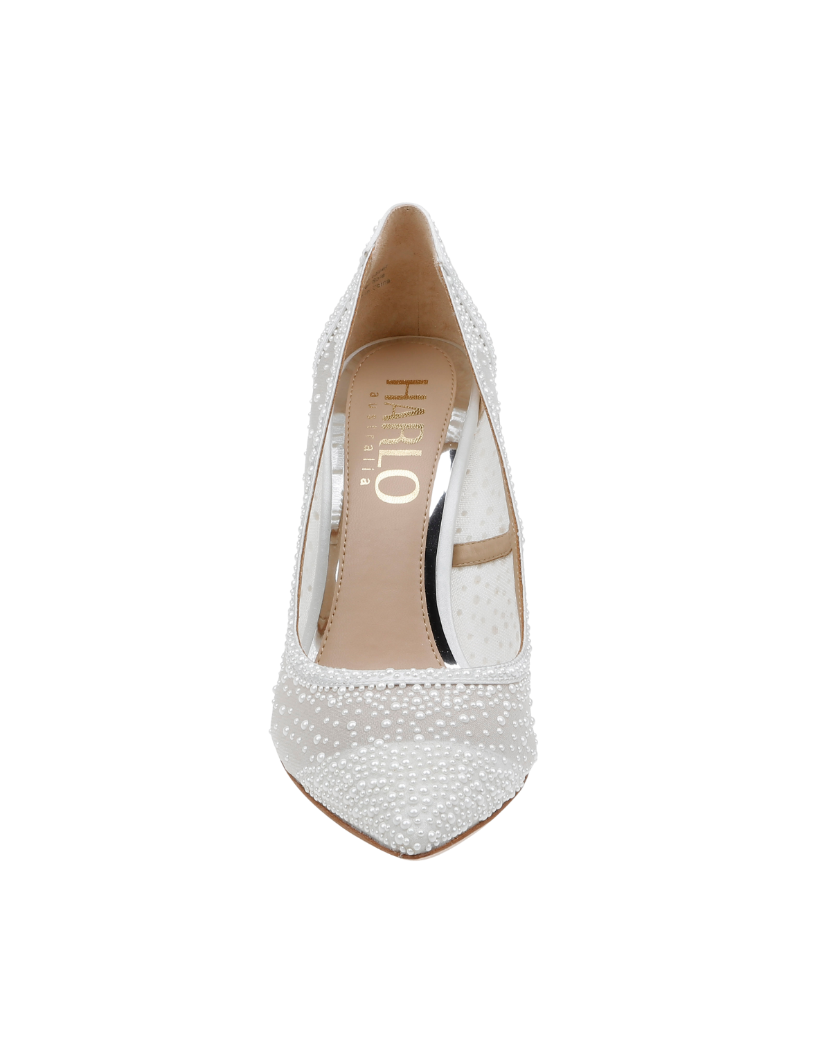 Demi - Pointed Toe Pump With Pearls - Soft White