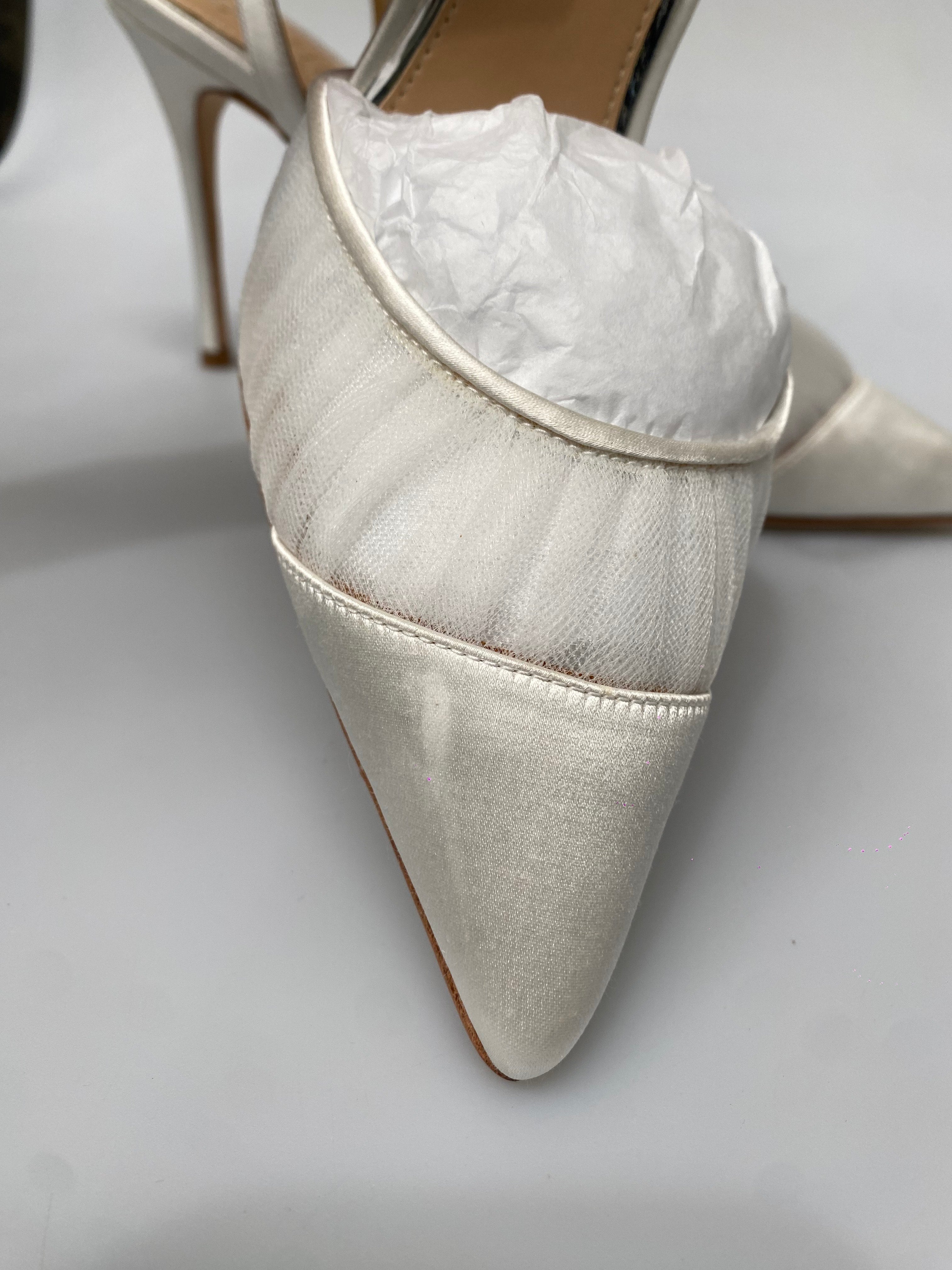 OUTLET - Chantelle Tulle - White - Size 7.5