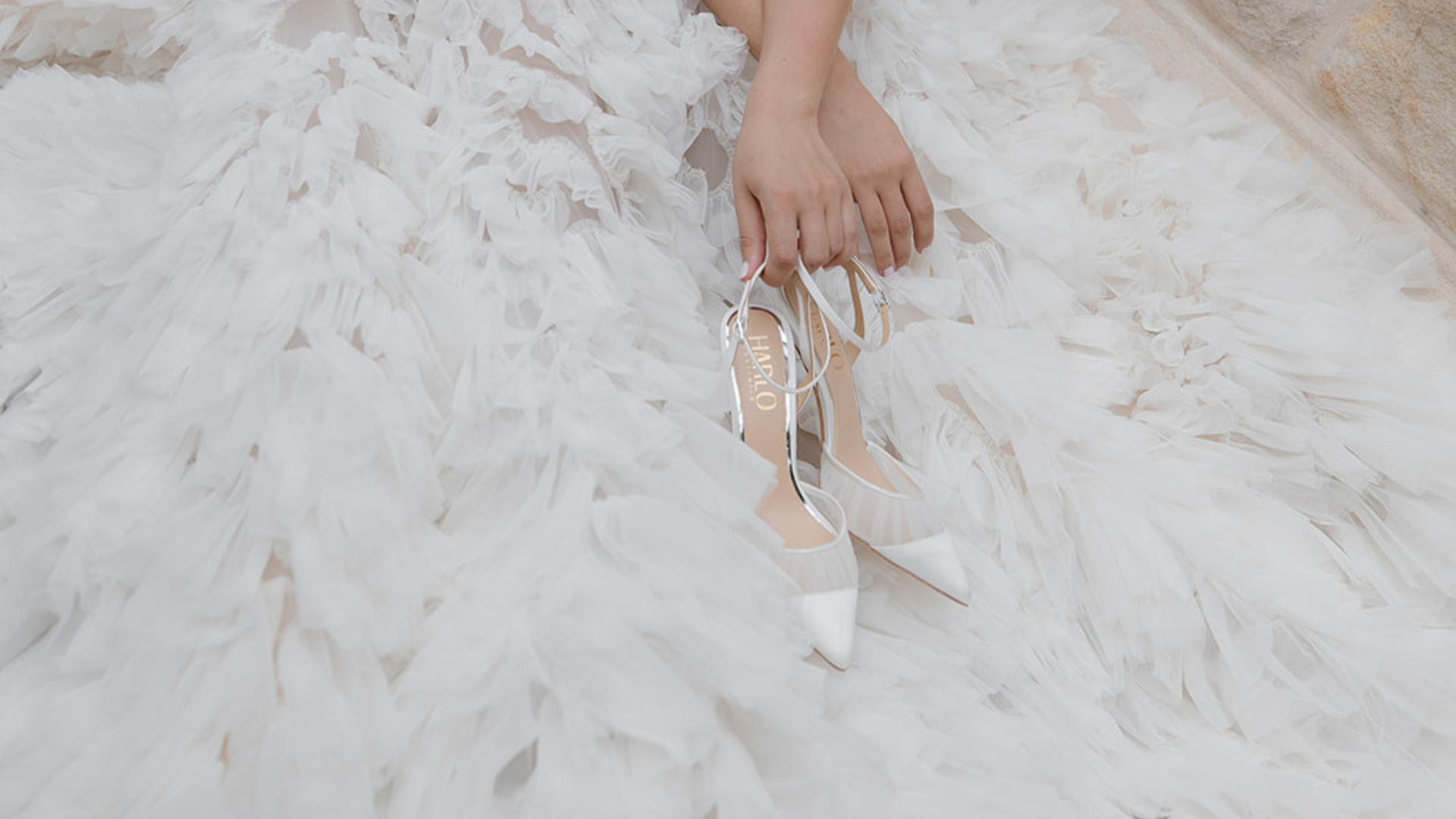 TULLE WEDDING SHOES