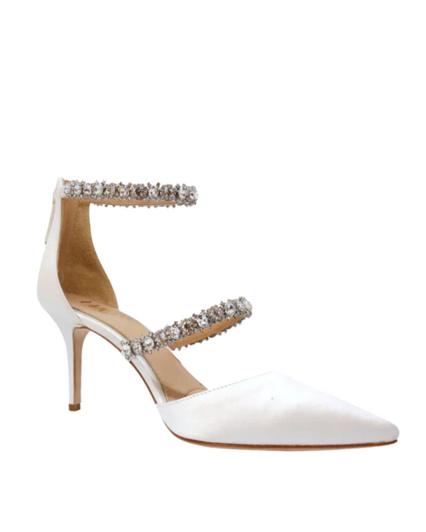 Adelaide - White Point Toe Bridal heel