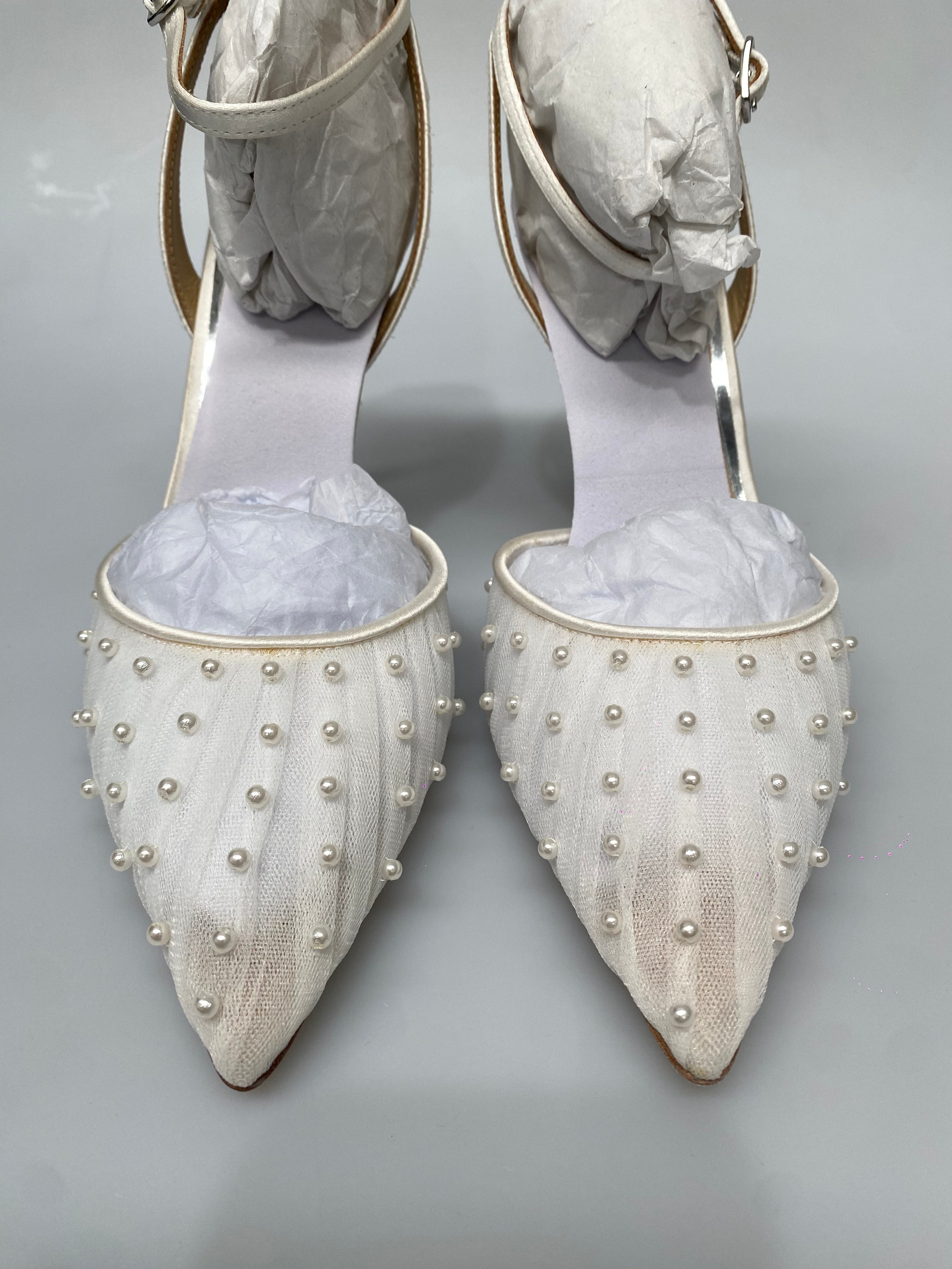 OUTLET - Chantelle Pearl - White - Size 6.5