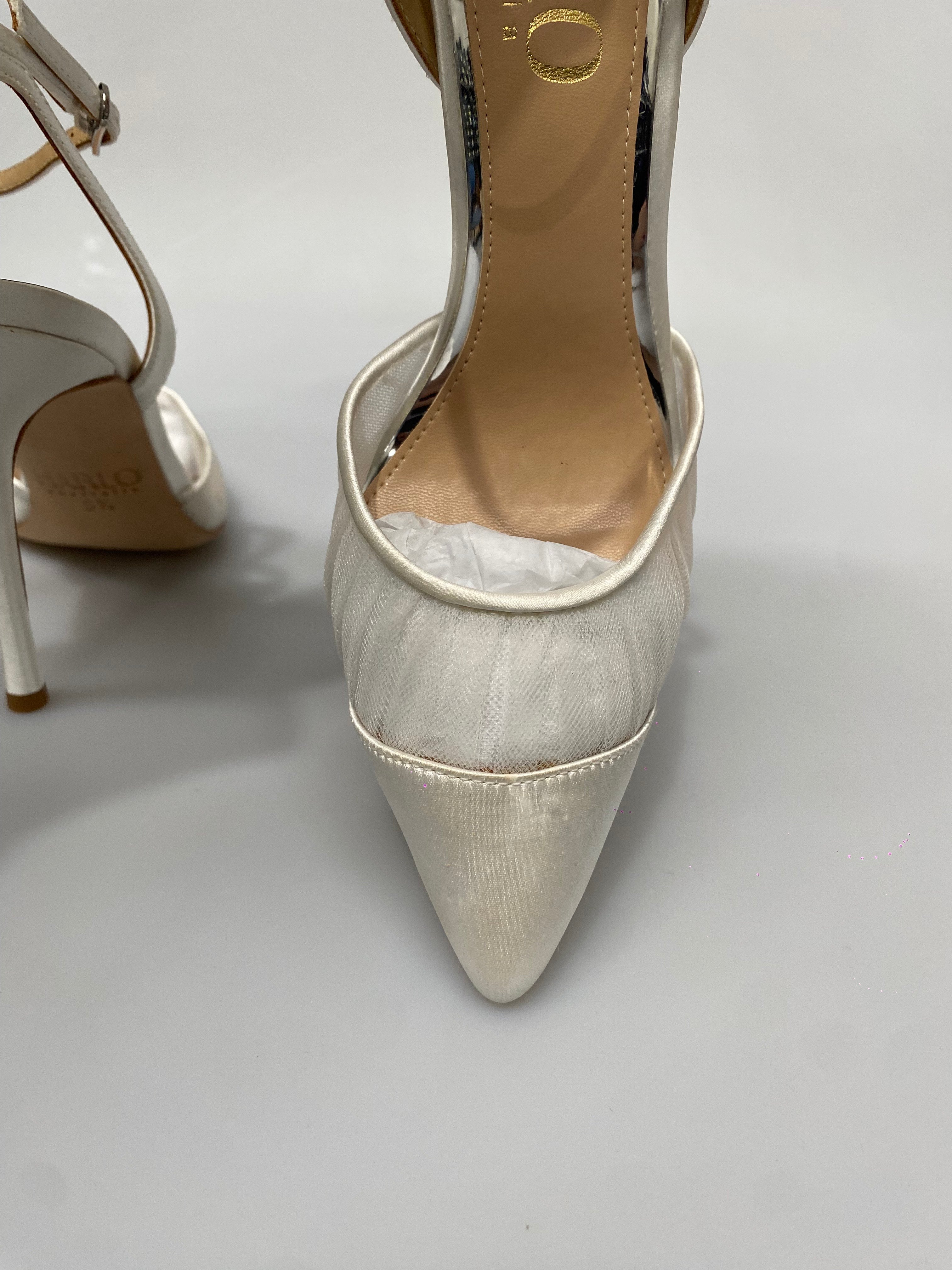 OUTLET - Chantelle Tulle - White - Size 5.5