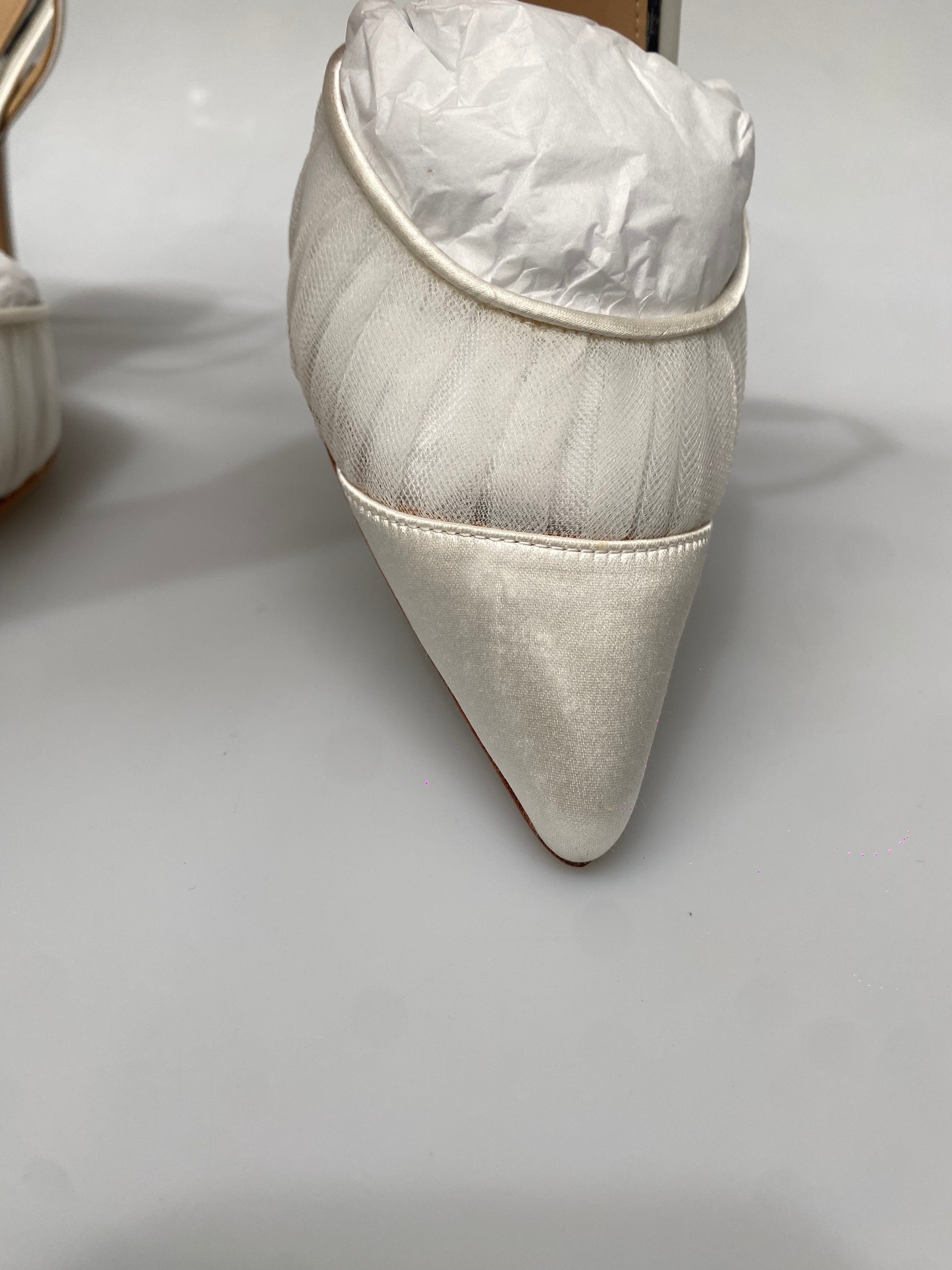 OUTLET - Chantelle Tulle - White - Size 7.5