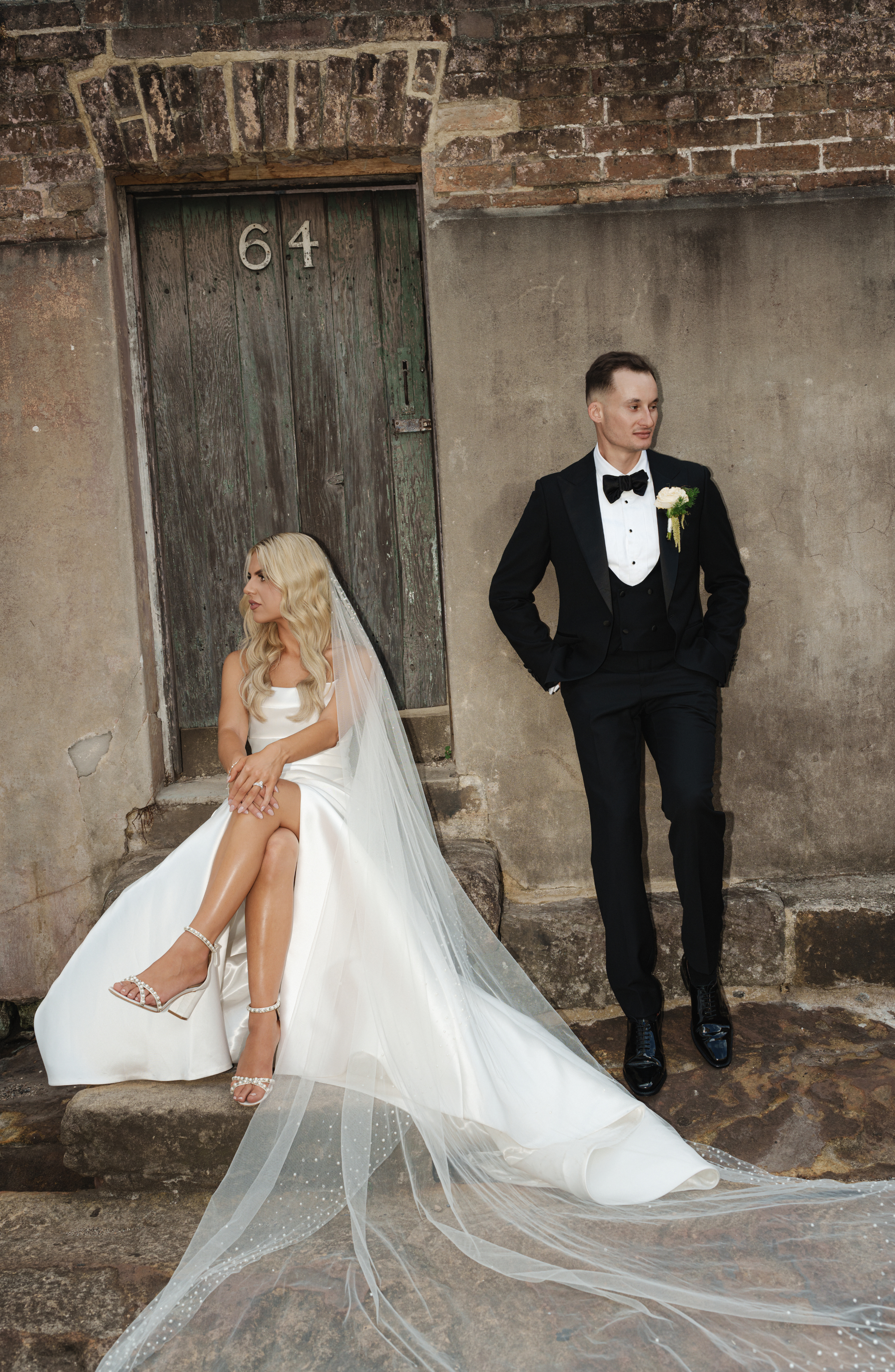 Alexene - White Pearl Low Block Bridal Heel