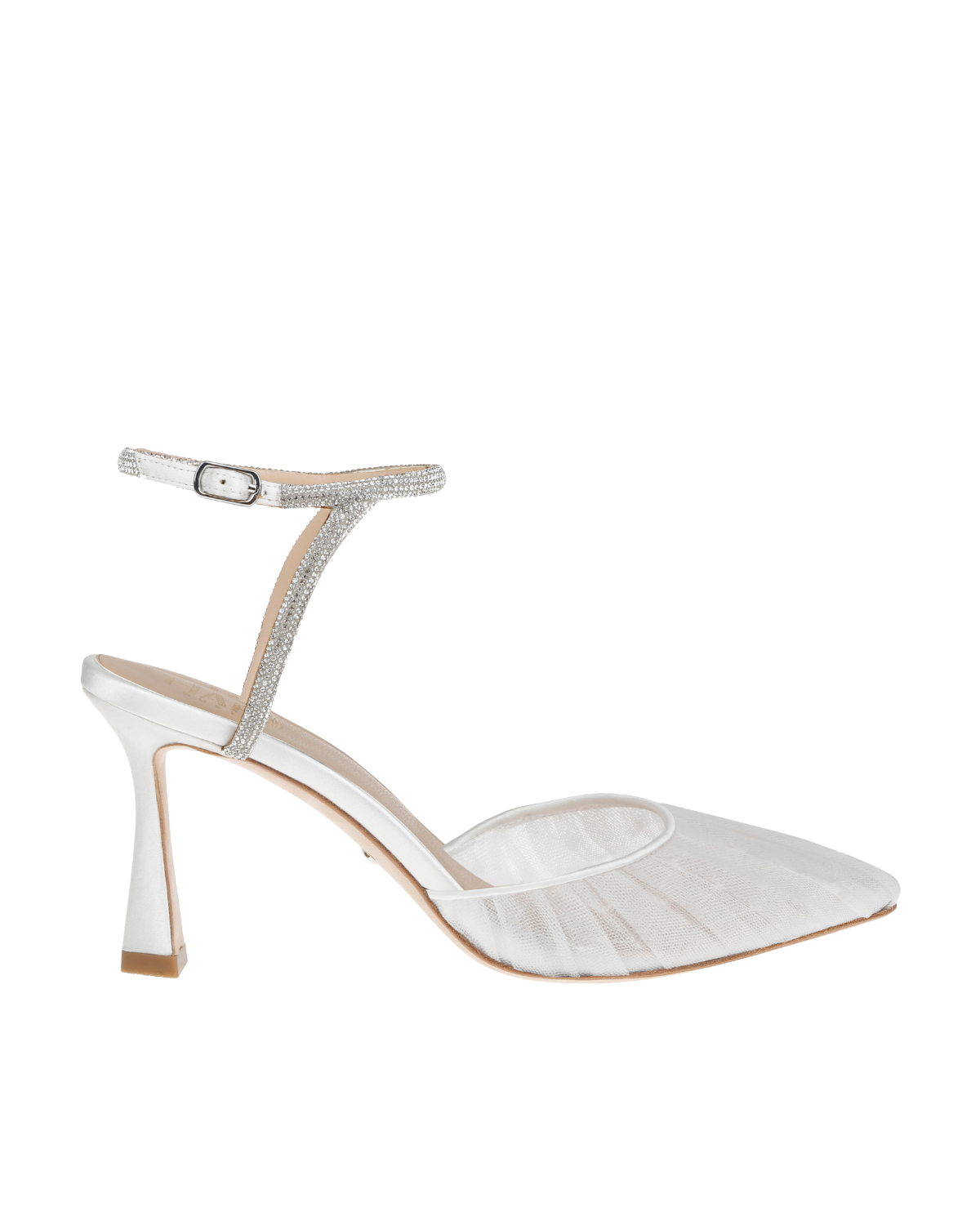 Georgia Crystal - White Tulle Point with Crystal Strap