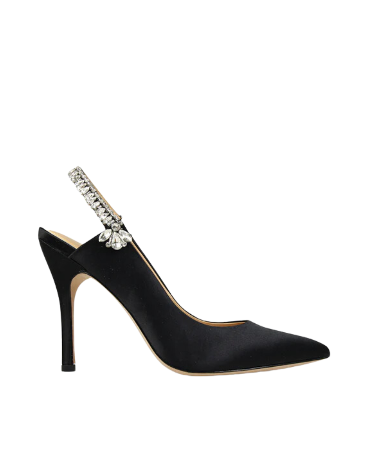 Black top wedding heels